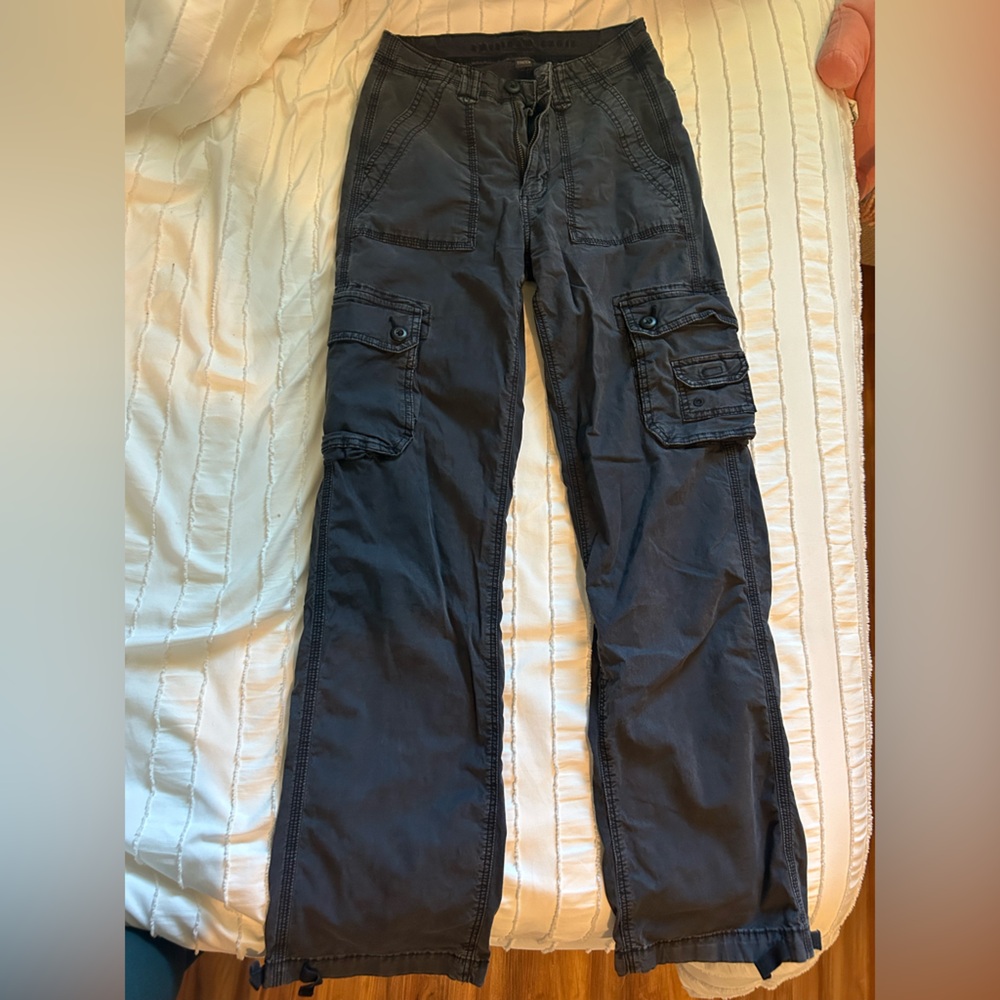 black american eagle cargo pants size 00